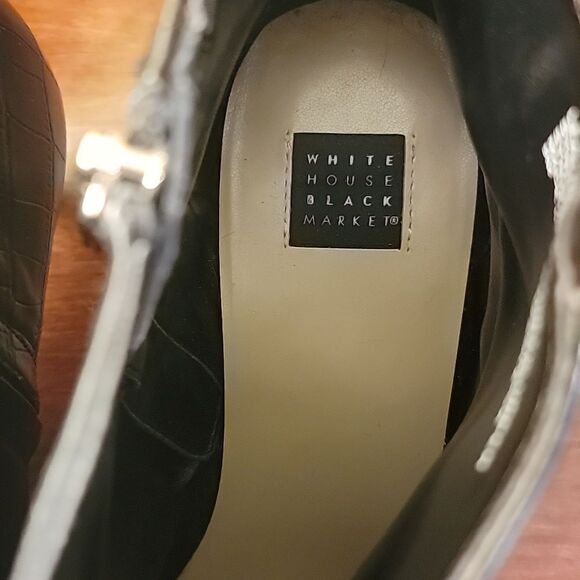 WHBM Elegant Black Ankle Boots SZ 9 - Picture 5 of 6